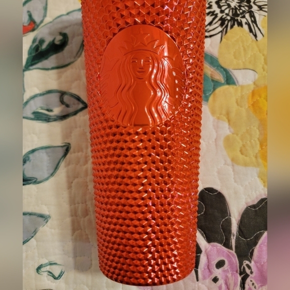 NWT Starbucks 2023 Holiday Red Chrome Studded Tumbler Cup - Picture 6 of 6